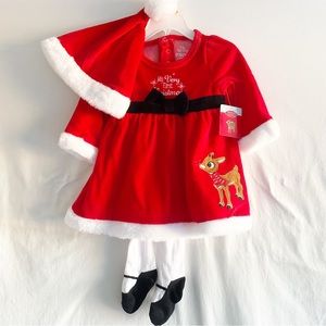NEW My Very First Christmas Rudolf Dress 12 M